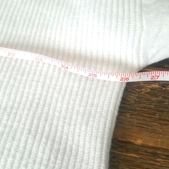 Modern Minimalist Cropped Knit Sweater | Oversized Boxy Textured Sleeves - Picture 12 of 15